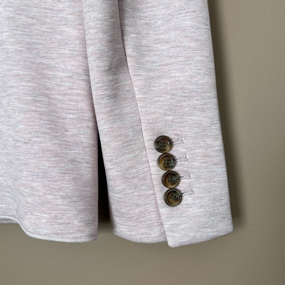 {Ann Taylor} Single Button Blazer Jacket in Heathered Pink - Womens 6 - Picture 10 of 13